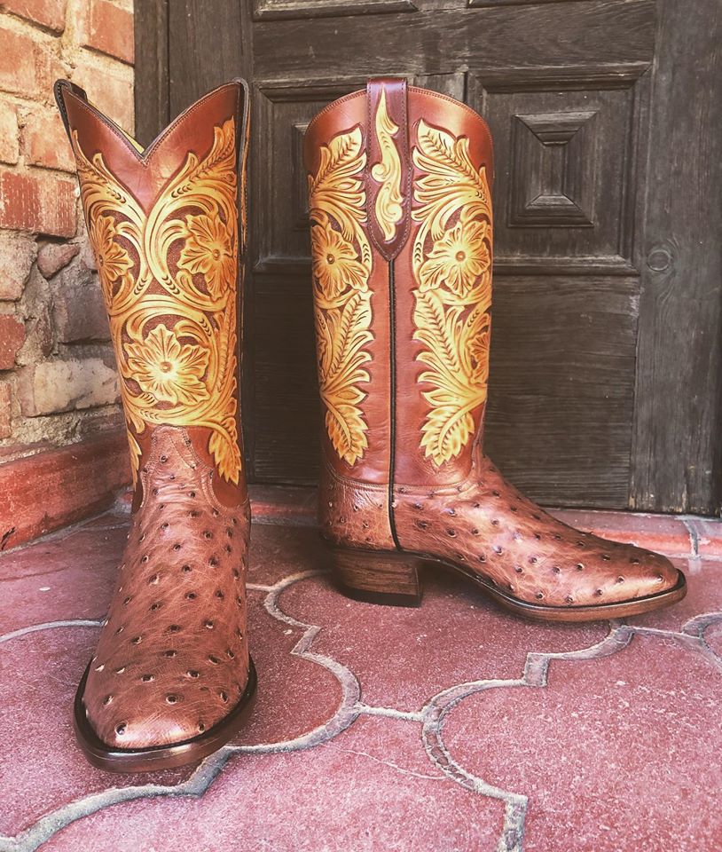 Custom fitted cowboy store boots